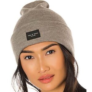 Rag & Bone Addison Beanie in grey melange